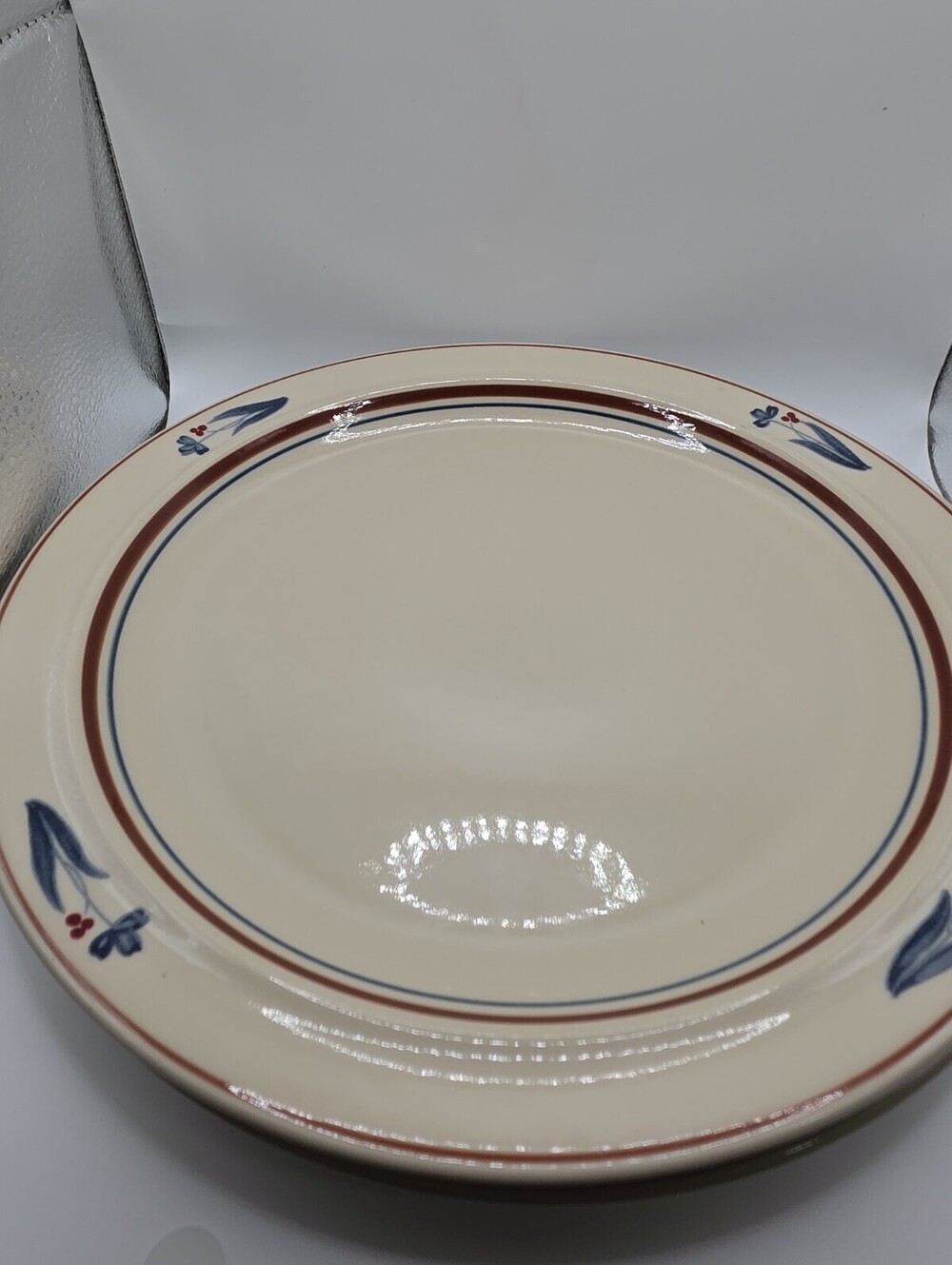 Epoch Laurel 164 Symmetry Plate 10.5" Round Set Of Two Dinner Plates Blue